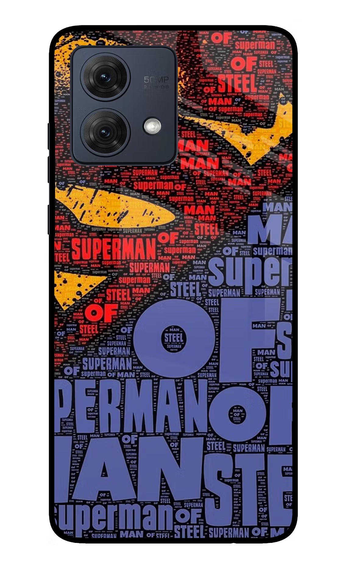Superman Moto G54 5G Glass Case - Superman Moto G54 5G Glass Case Superman Moto G54 5G Glass Case