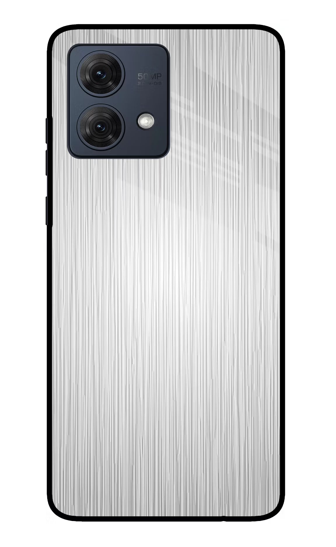 Wooden Grey Texture Moto G54 5G Glass Case Back Cover by Casekaro
