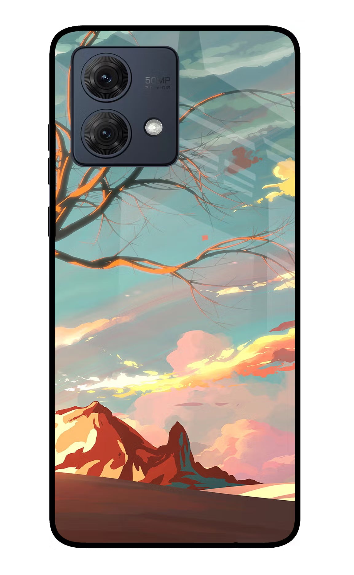 Scenery Moto G54 5G Glass Case Back Cover by Casekaro