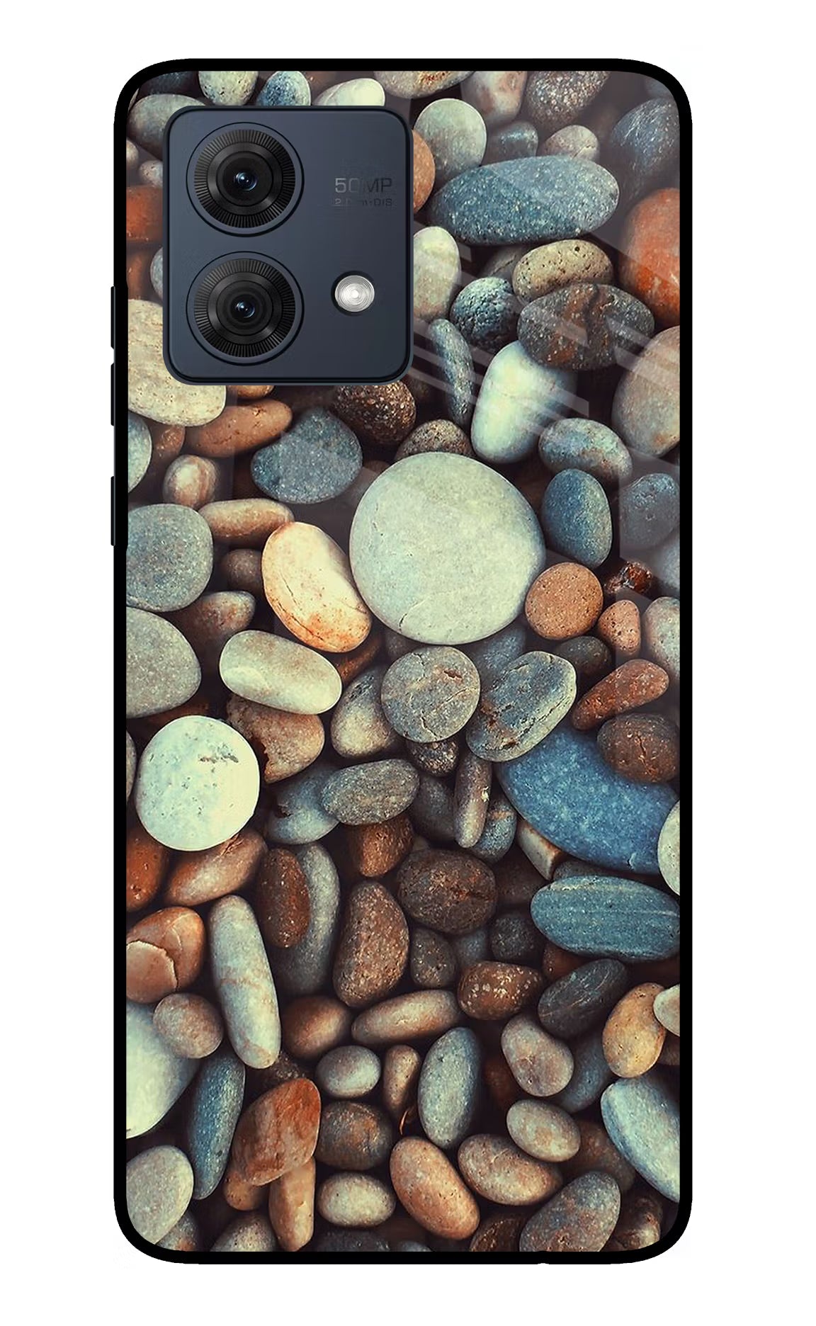 Pebble Moto G54 5G Glass Case - Pebble Moto G54 5G Glass Case Pebble Moto G54 5G Glass Case