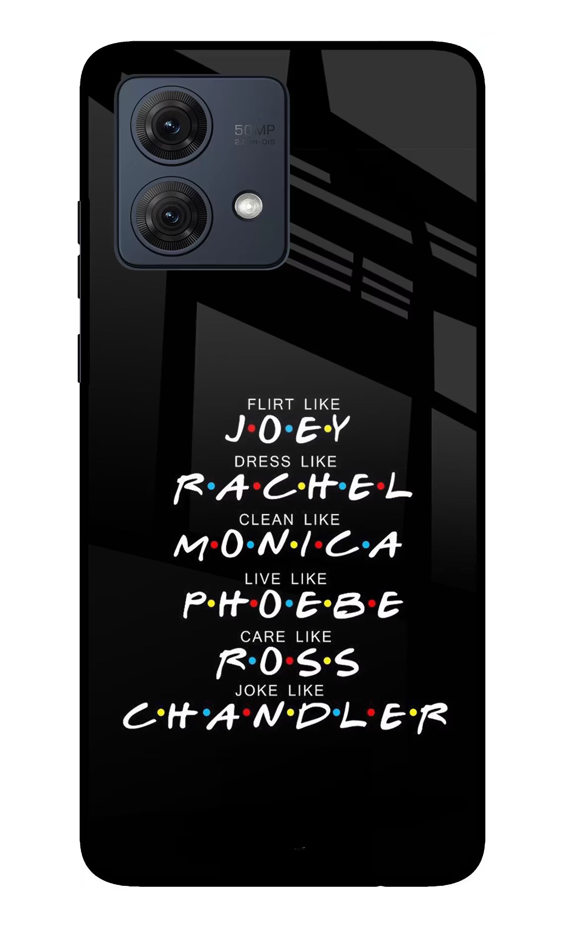 FRIENDS Character Moto G54 5G Glass Case - FRIENDS Character Moto G54 5G Glass Case FRIENDS Character Moto G54 5G Glass Case