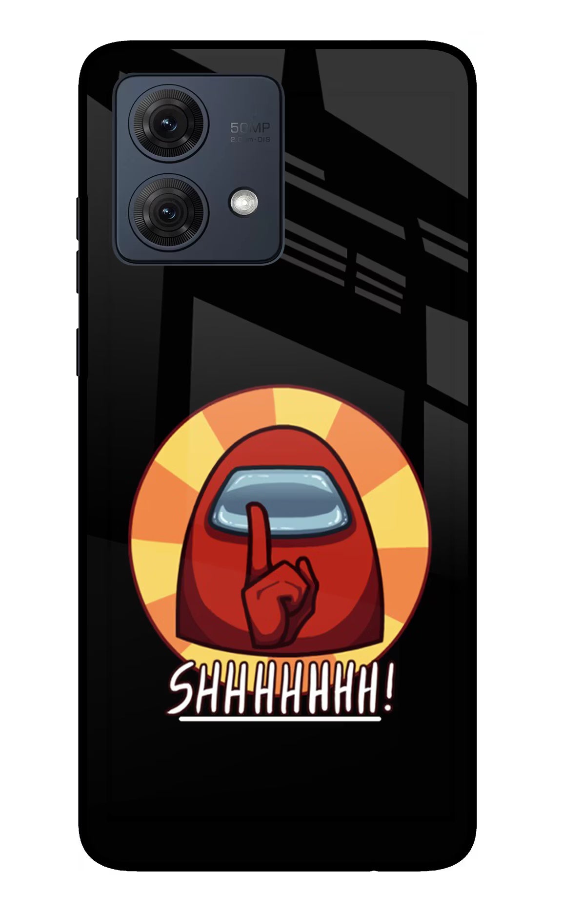 Among Us Shhh! Moto G54 5G Glass Case Back Cover by Casekaro