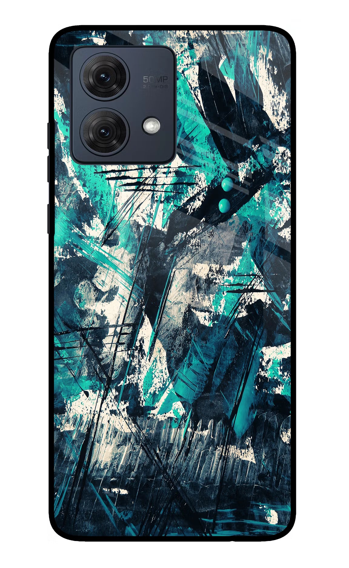 Artwork Moto G54 5G Glass Case Back Cover by Casekaro