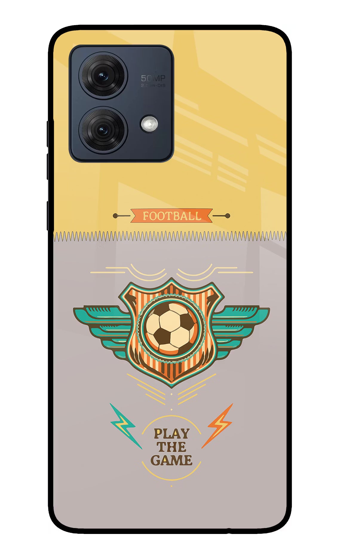 Football Moto G54 5G Glass Case - Football Moto G54 5G Glass Case Football Moto G54 5G Glass Case