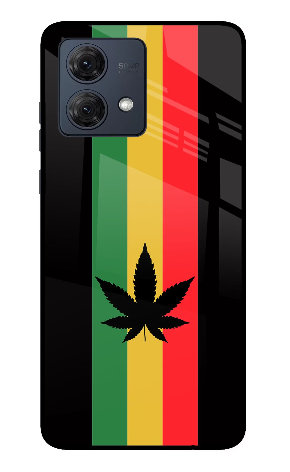 Weed Flag Moto G54 5G Glass Case - Weed Flag Moto G54 5G Glass Case Weed Flag Moto G54 5G Glass Case