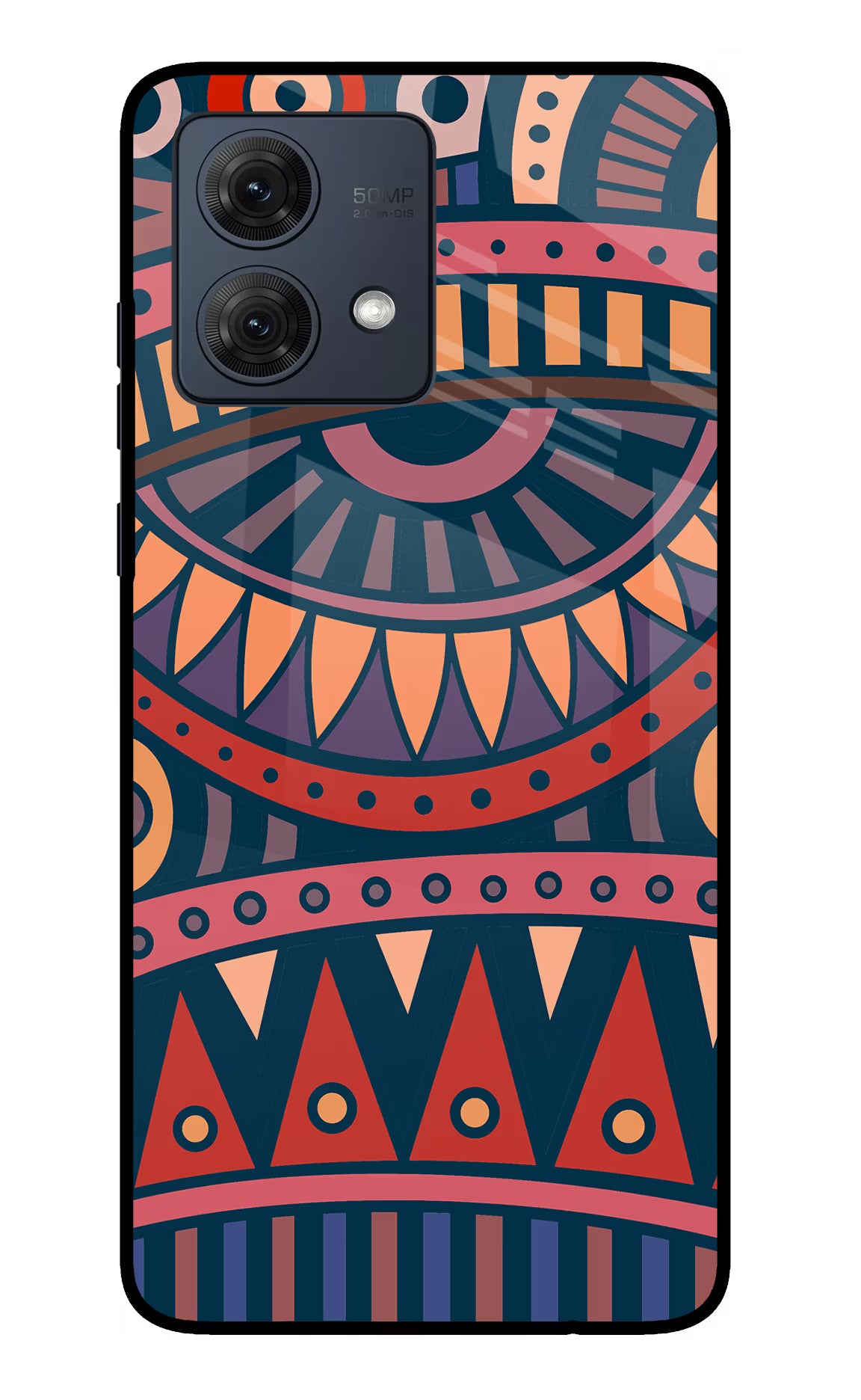 African Culture Design Moto G54 5G Glass Case Back Cover by Casekaro