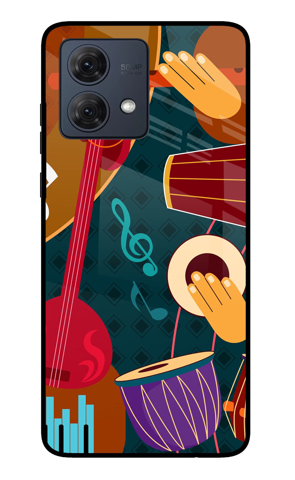 Music Instrument Moto G54 5G Glass Case - Music Instrument Moto G54 5G Glass Case Music Instrument Moto G54 5G Glass Case