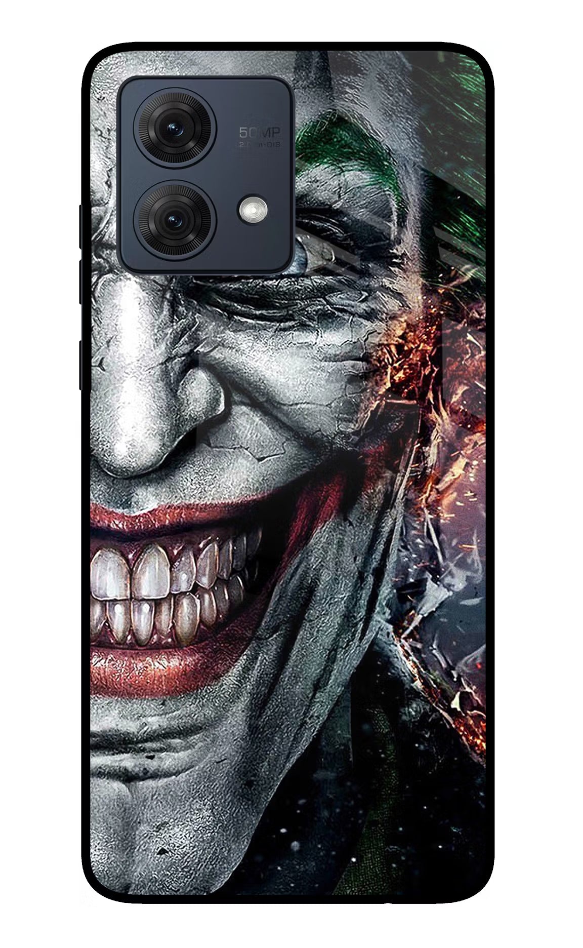 Joker Cam Moto G54 5G Glass Case Back Cover by Casekaro