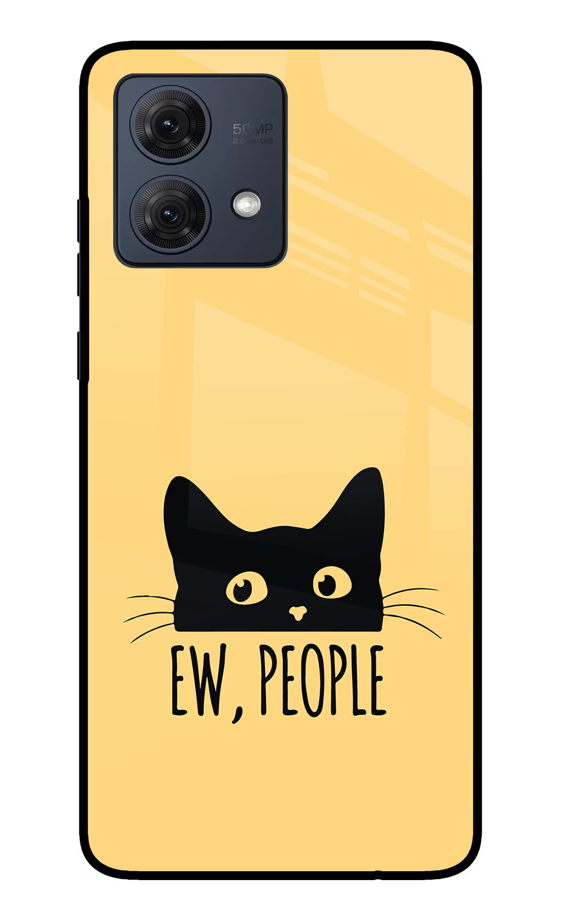 Ew People Catitude Moto G54 5G Glass Case - Ew People Catitude Moto G54 5G Glass Case Ew People Catitude Moto G54 5G Glass Case