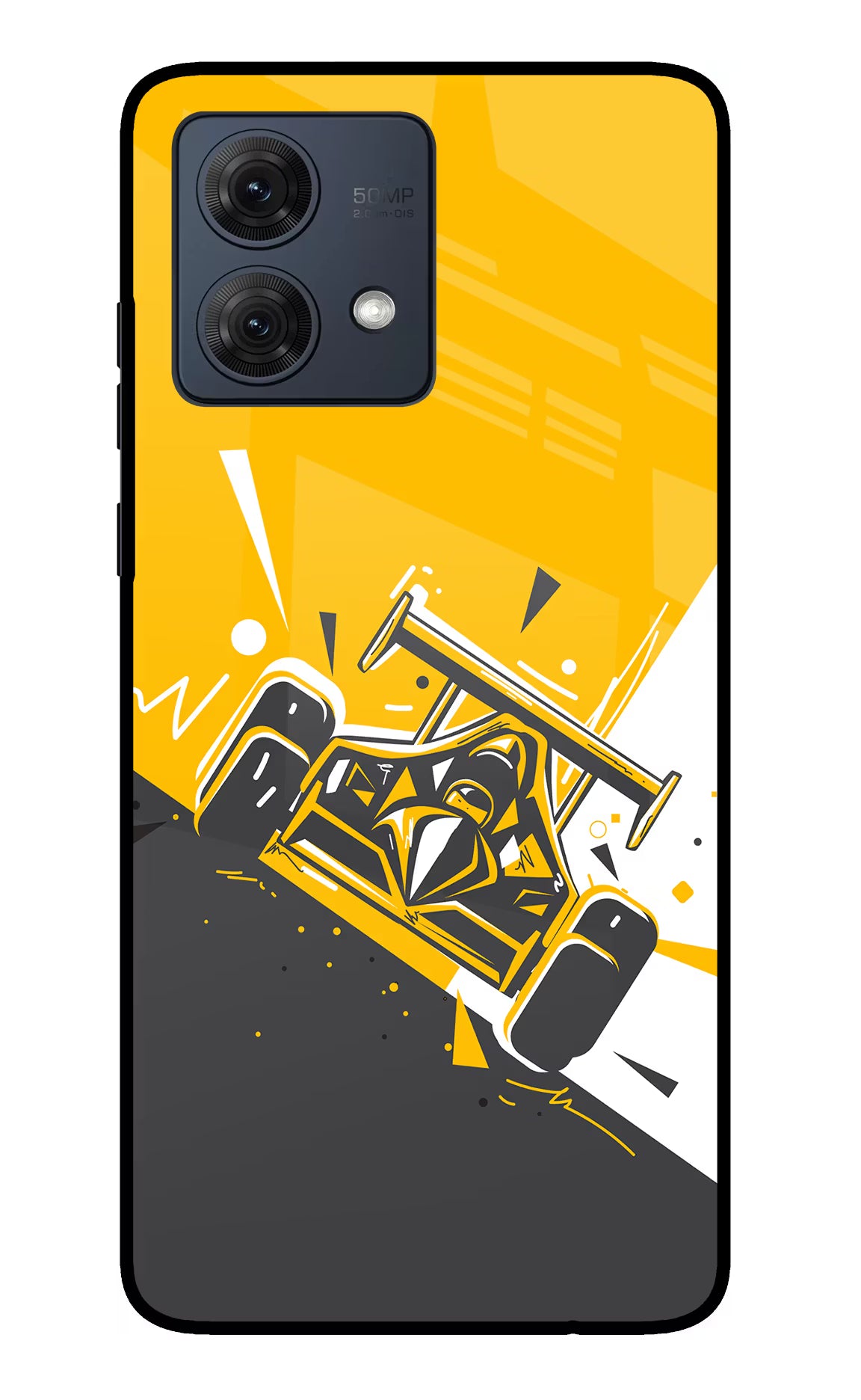 Track King Moto G54 5G Glass Case Back Cover by Casekaro