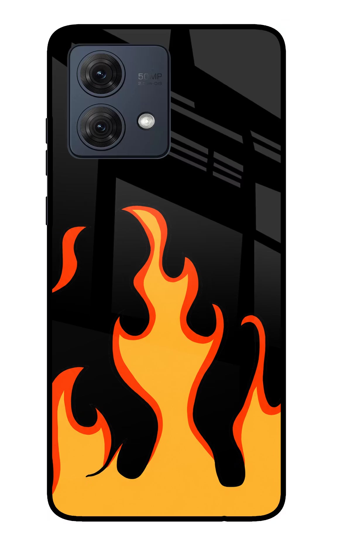 Fired Up – Black Moto G54 5G Glass Case - Fired Up – Black Moto G54 5G Glass Case Fired Up – Black Moto G54 5G Glass Case