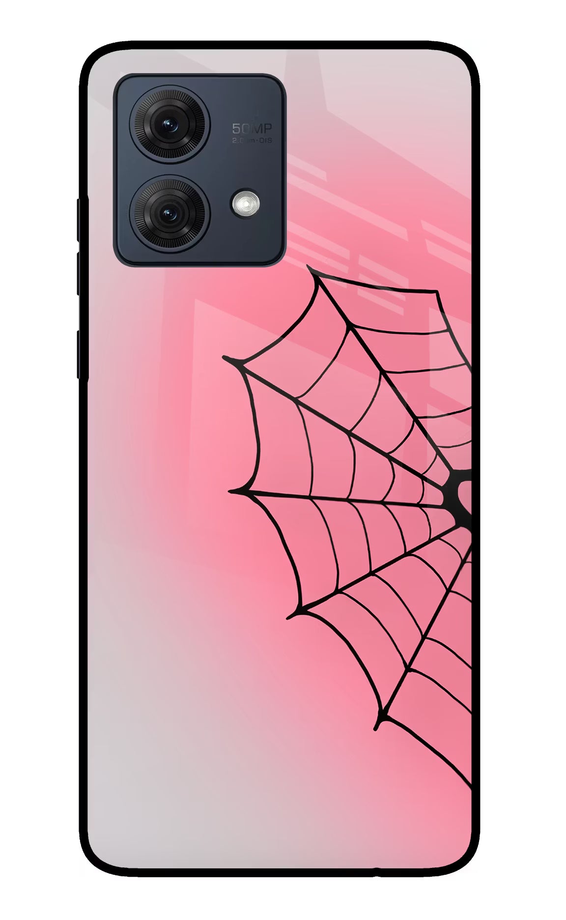 Pink Web Moto G54 5G Glass Case - Pink Web Moto G54 5G Glass Case Pink Web Moto G54 5G Glass Case