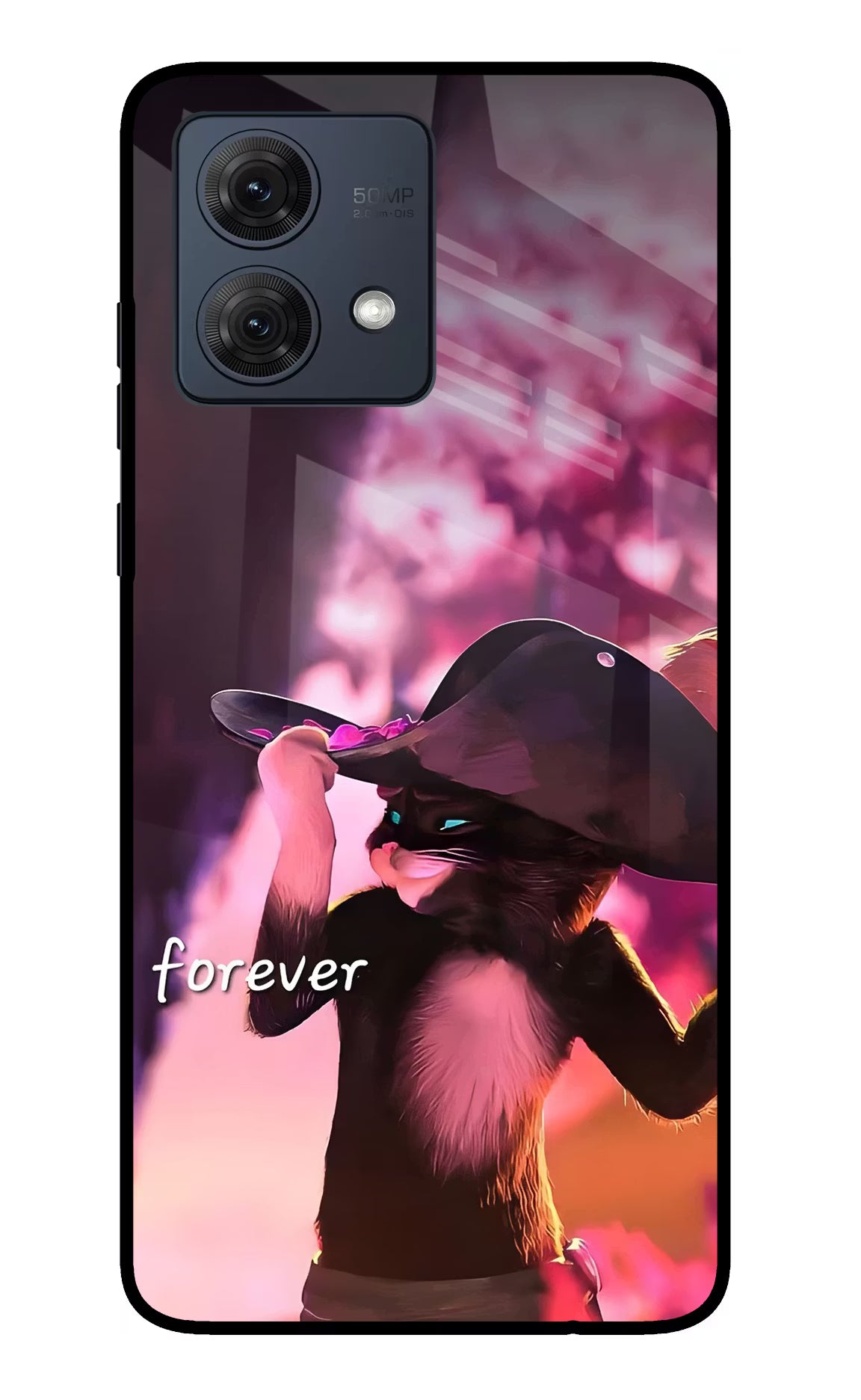 Forever Cat Moto G54 5G Glass Case - Forever Cat Moto G54 5G Glass Case Forever Cat Moto G54 5G Glass Case