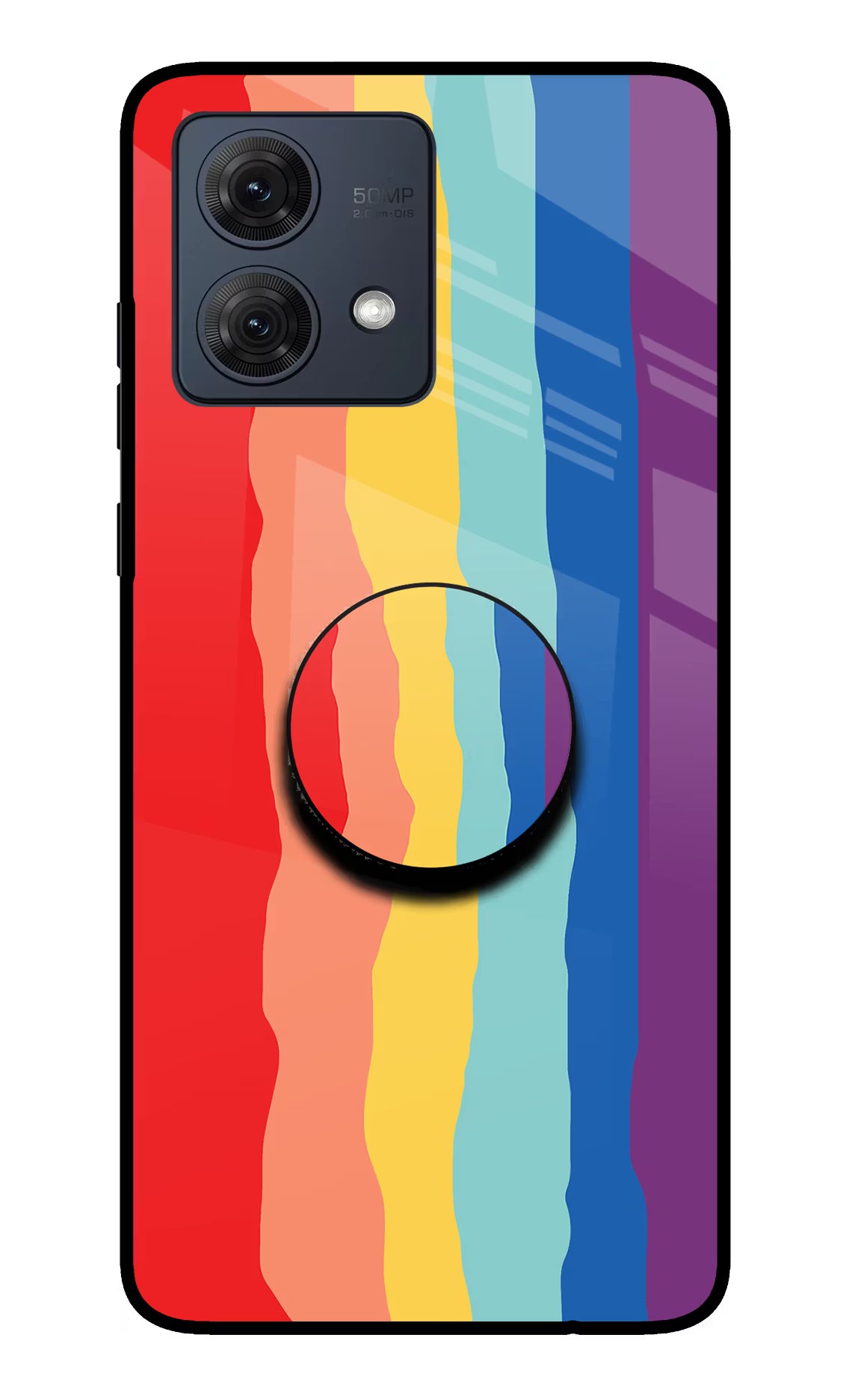 Rainbow Moto G54 5G Pop Case by Casekaro