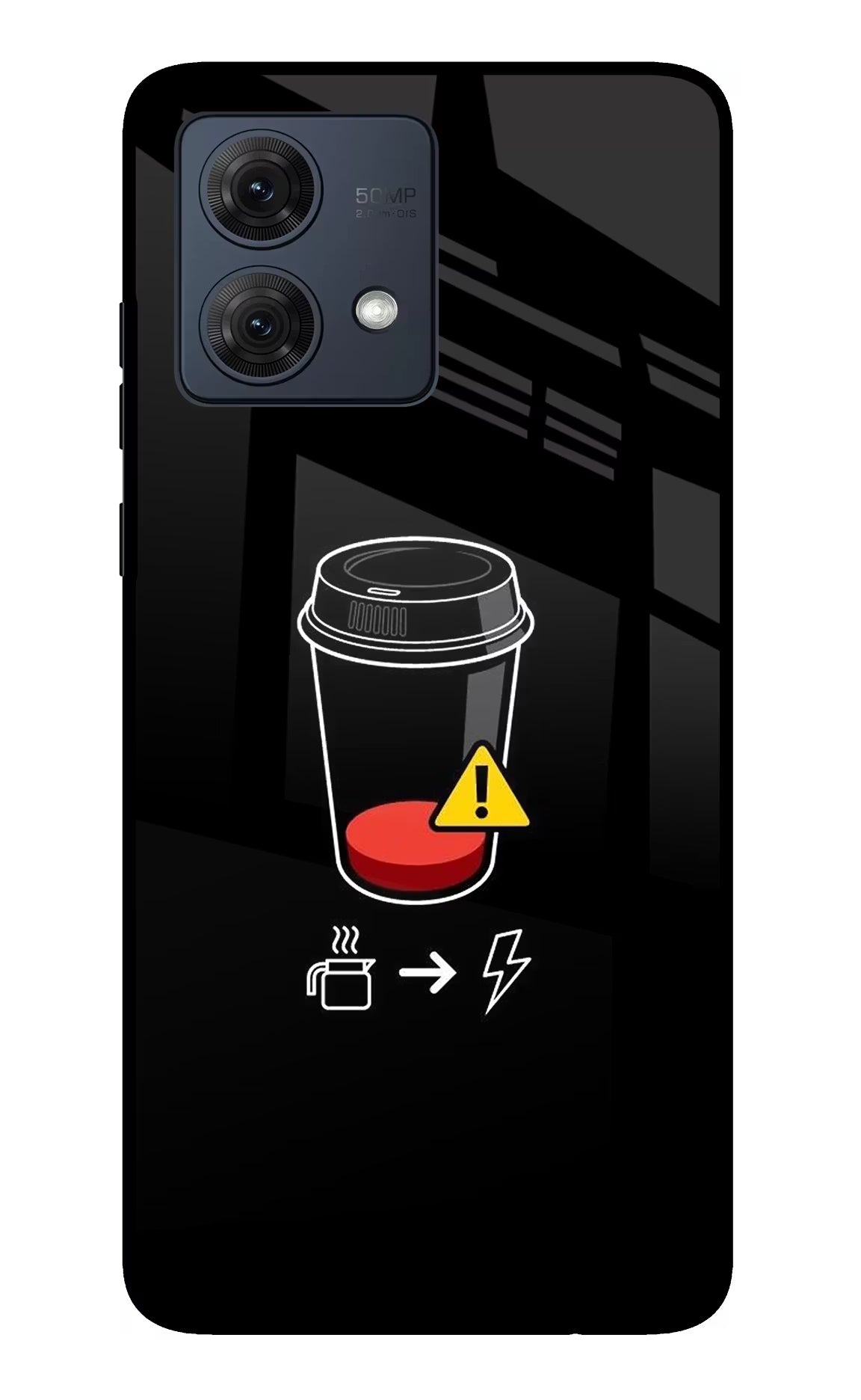 Coffee Moto G84 5G Glass Case - Coffee Moto G84 5G Glass Case Coffee Moto G84 5G Glass Case