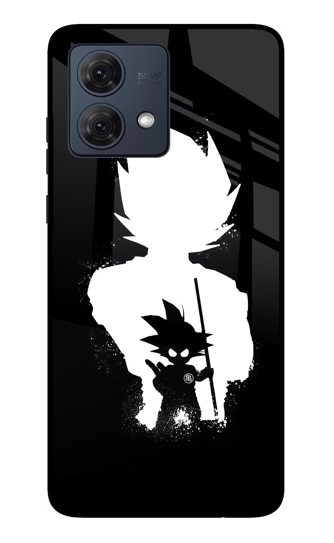 Goku Shadow Moto G84 5G Back Cover - Goku Shadow Moto G84 5G Glass Case Back Cover by Casekaro Goku Shadow Moto G84 5G Glass Case Back Cover by Casekaro