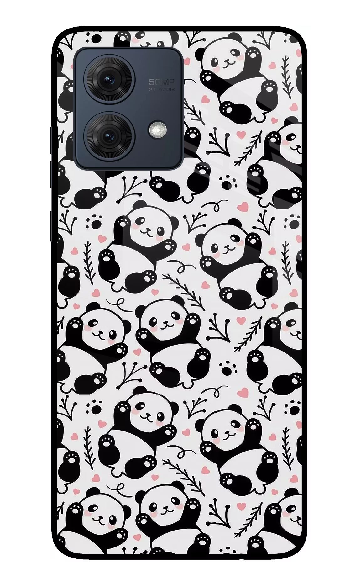 Cute Panda Moto G84 5G Glass Case - Cute Panda Moto G84 5G Glass Case Cute Panda Moto G84 5G Glass Case