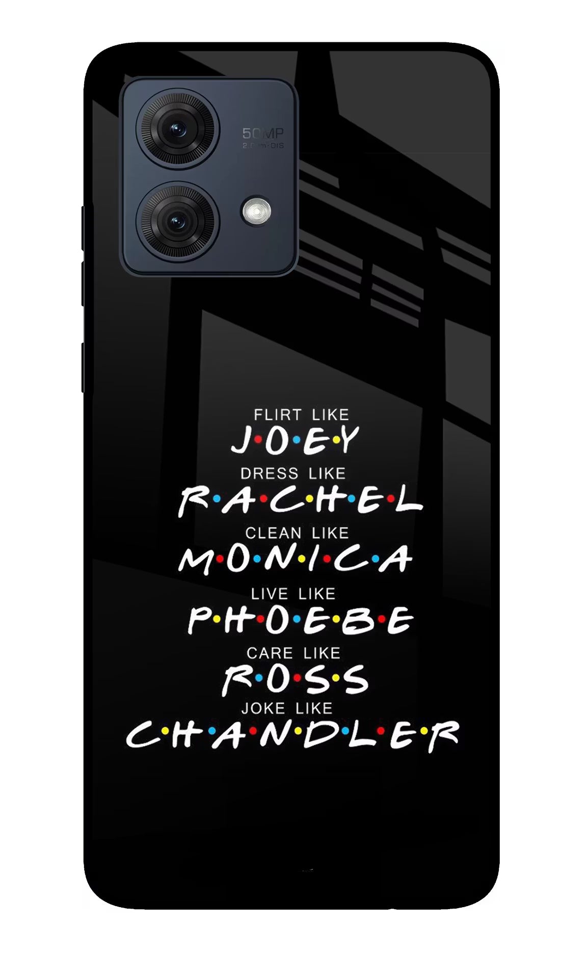 FRIENDS Character Moto G84 5G Glass Case - FRIENDS Character Moto G84 5G Glass Case FRIENDS Character Moto G84 5G Glass Case