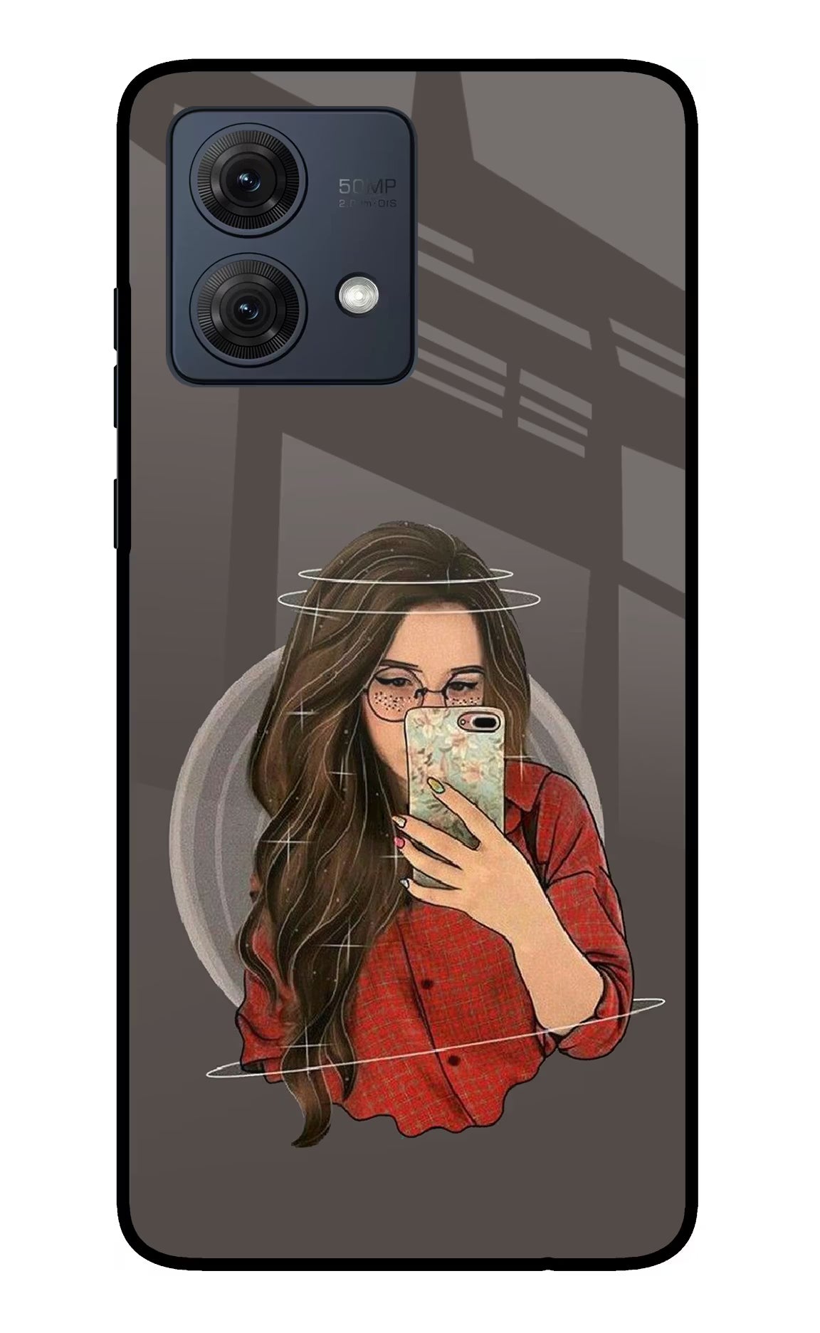 Selfie Queen Moto G84 5G Back Cover - Selfie Queen Moto G84 5G Glass Case Back Cover by Casekaro Selfie Queen Moto G84 5G Glass Case Back Cover by Casekaro