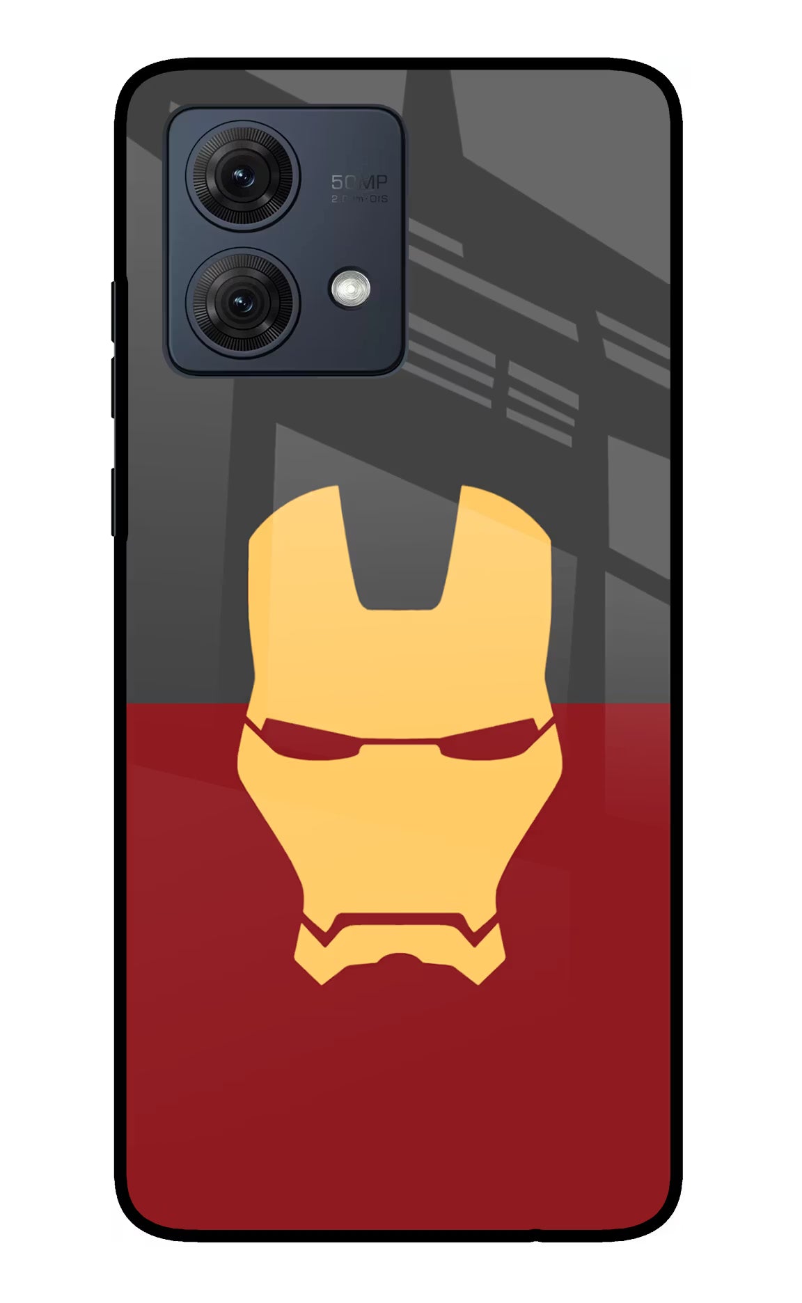 Ironman Moto G84 5G Back Cover - Ironman Moto G84 5G Glass Case Back Cover by Casekaro Ironman Moto G84 5G Glass Case Back Cover by Casekaro