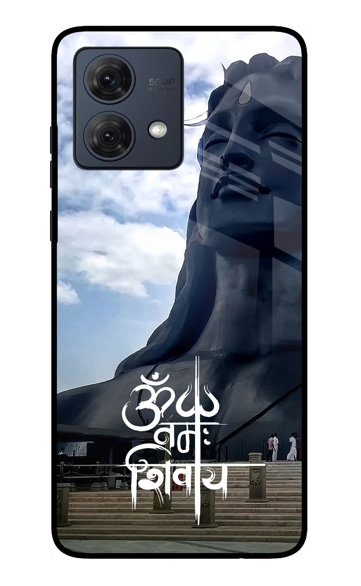Om Namah Shivay Moto G84 5G Back Cover - Om Namah Shivay Moto G84 5G Glass Case Back Cover by Casekaro Om Namah Shivay Moto G84 5G Glass Case Back Cover by Casekaro