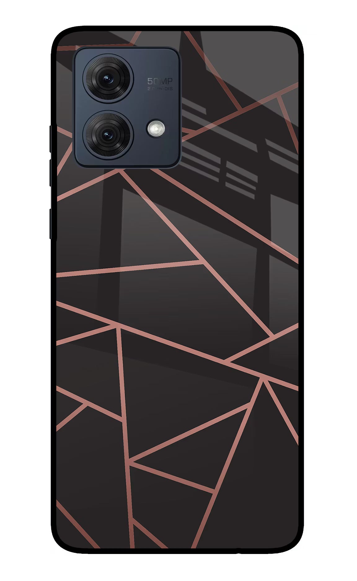 Geometric Pattern Moto G84 5G Glass Case Back Cover by Casekaro