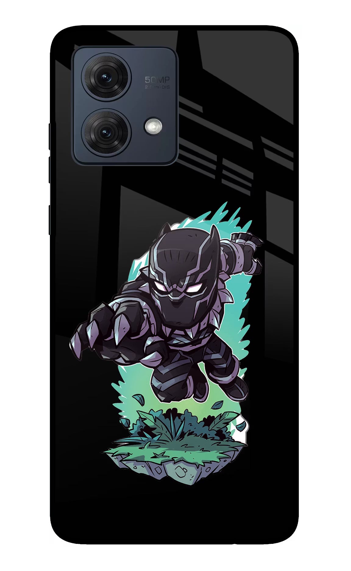 Black Panther Moto G84 5G Glass Case - Black Panther Moto G84 5G Glass Case Black Panther Moto G84 5G Glass Case