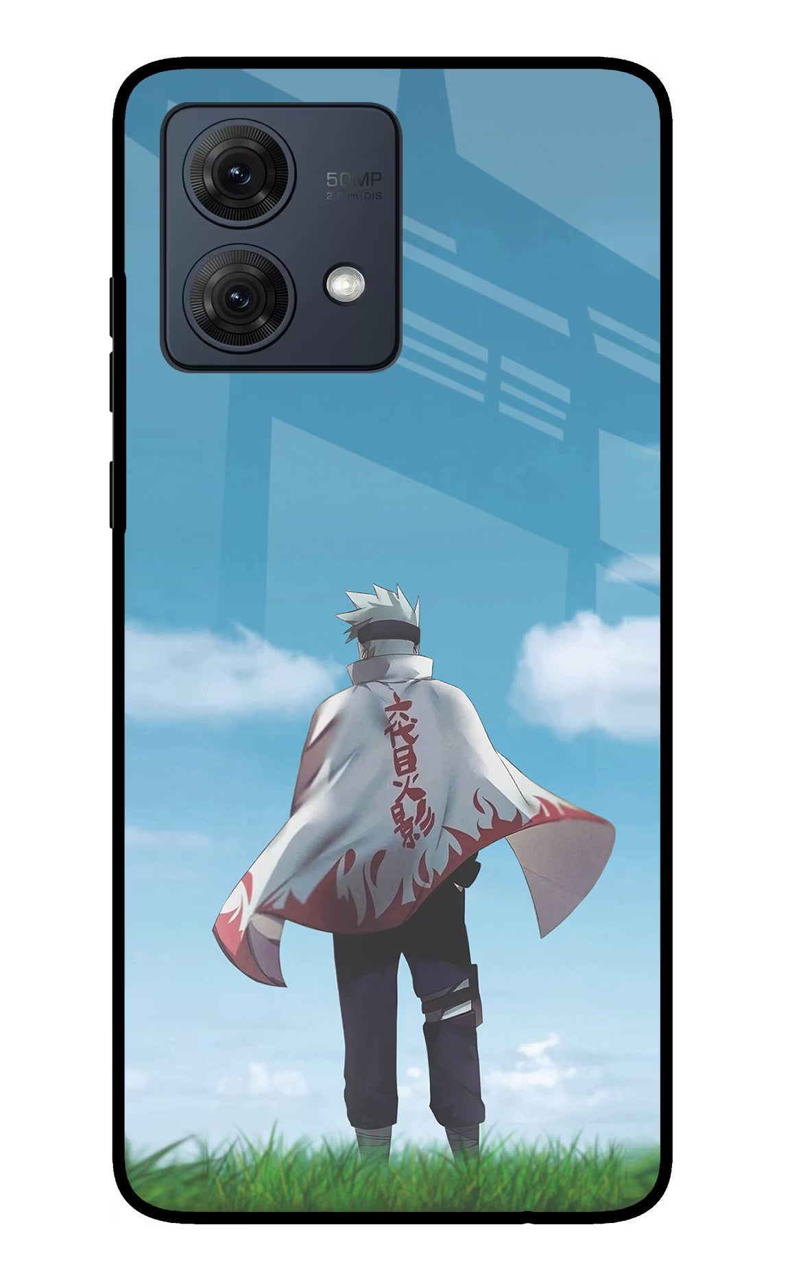 Kakashi Moto G84 5G Glass Case Back Cover by Casekaro