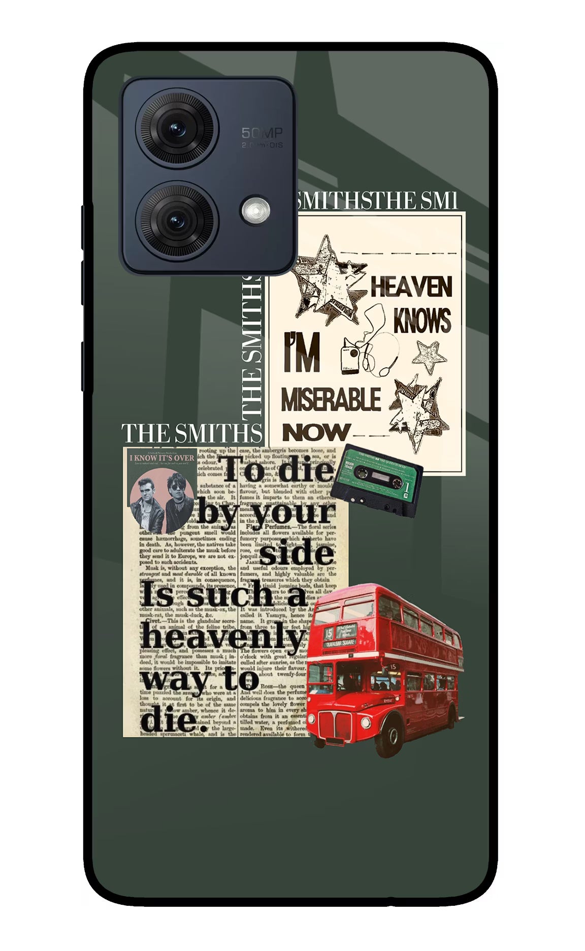 The Smiths Moto G84 5G Glass Case - The Smiths Moto G84 5G Glass Case The Smiths Moto G84 5G Glass Case
