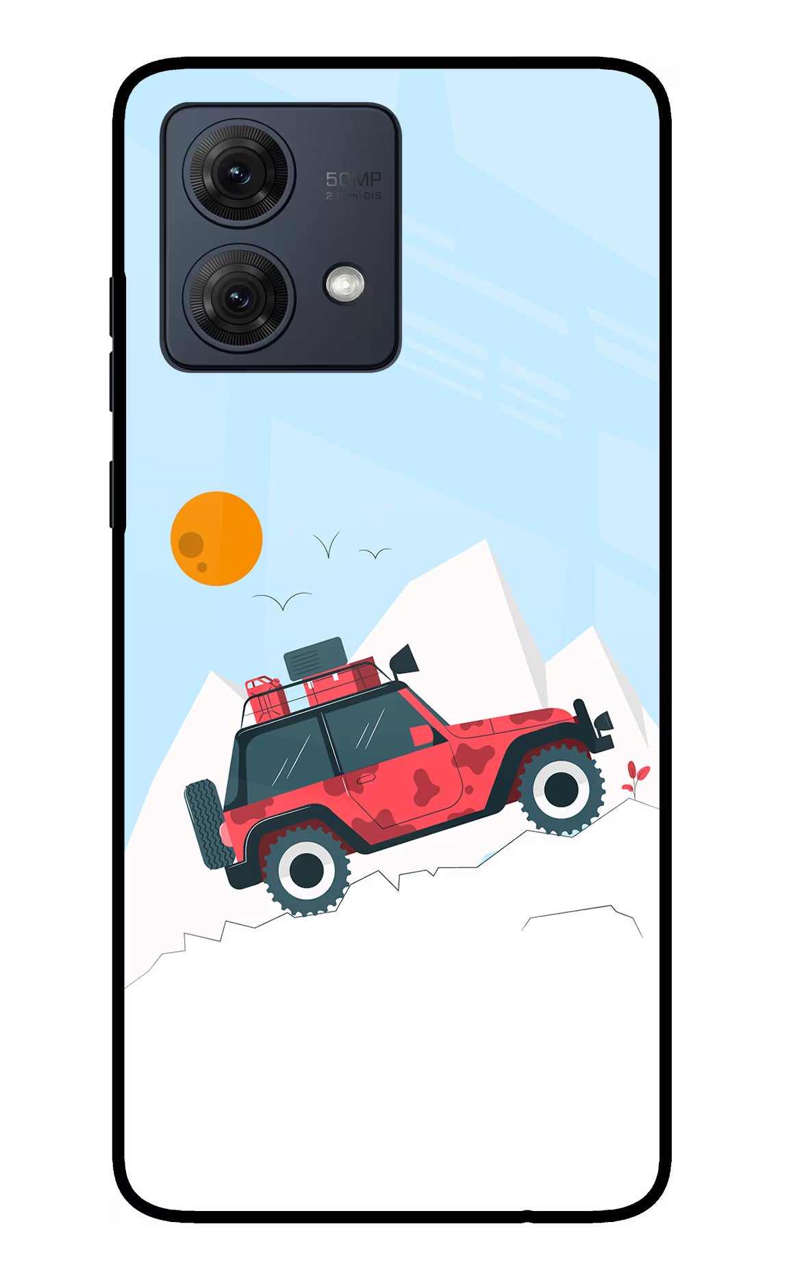 Mountain Trail Beast Moto G84 5G Back Cover - Mountain Trail Beast Moto G84 5G Glass Case Back Cover by Casekaro Mountain Trail Beast Moto G84 5G Glass Case Back Cover by Casekaro