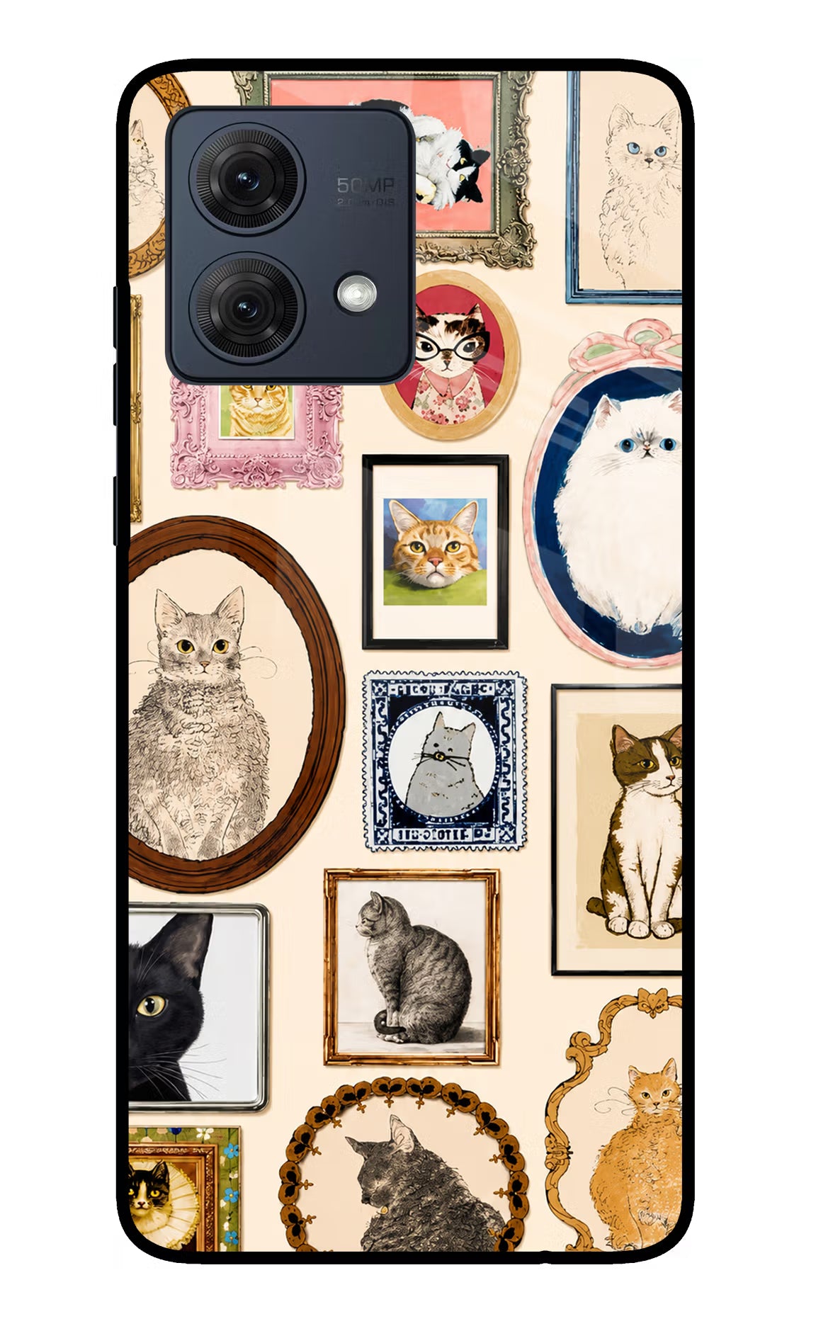 Mirror Cats Moto G84 5G Glass Case - Mirror Cats Moto G84 5G Glass Case Mirror Cats Moto G84 5G Glass Case