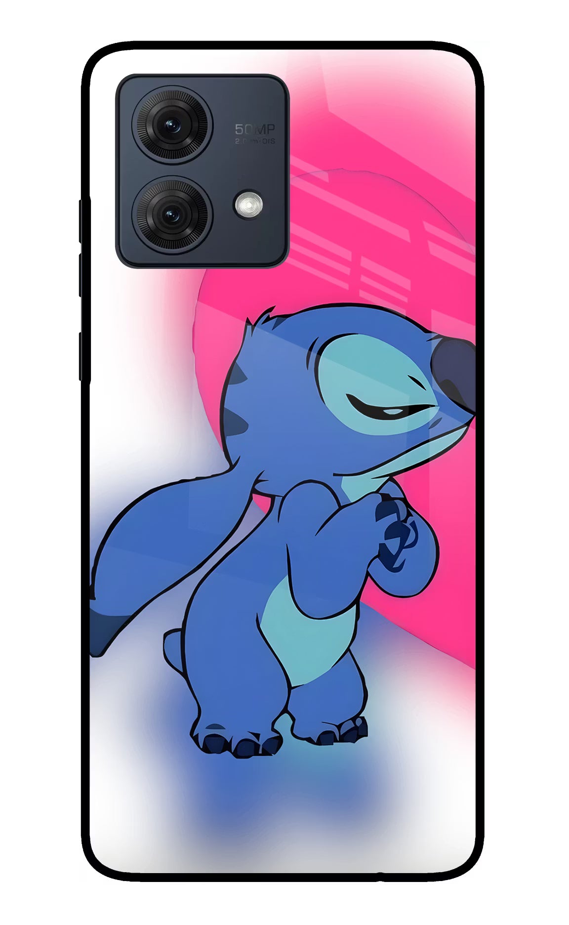 Stitch Hug Moto G84 5G Glass Case - Stitch Hug Moto G84 5G Glass Case Stitch Hug Moto G84 5G Glass Case