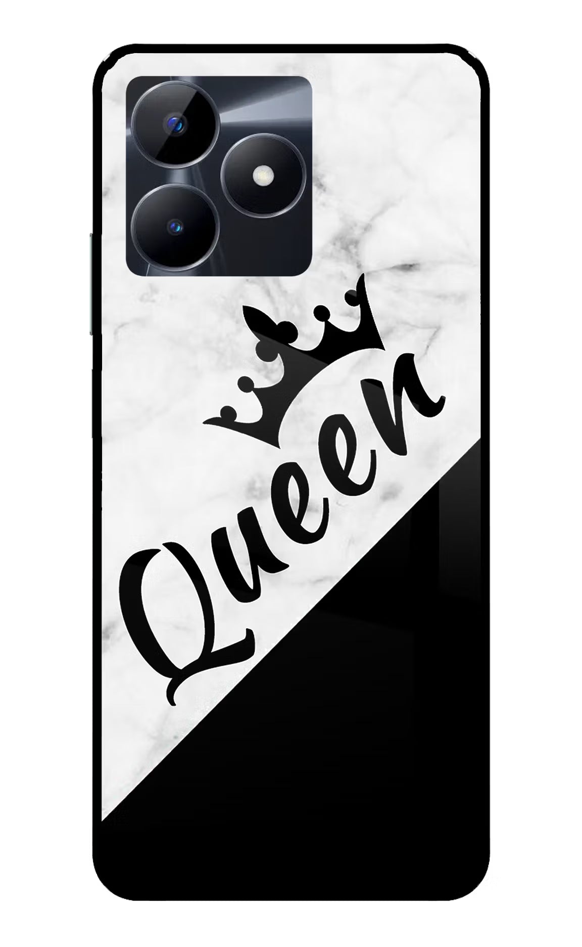 Queen Realme C53 Glass Case - Queen Realme C53 Glass Case Queen Realme C53 Glass Case
