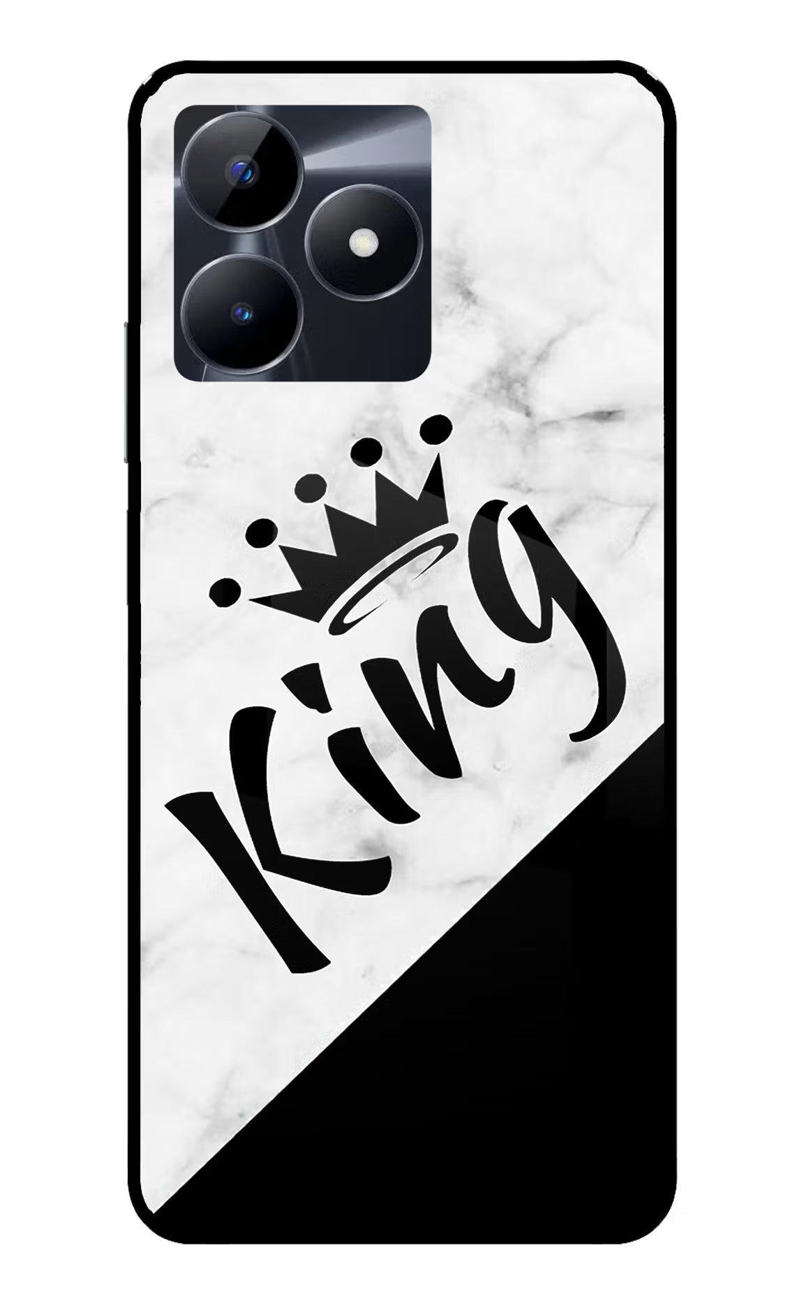 King Realme C53 Glass Case - King Realme C53 Glass Case King Realme C53 Glass Case