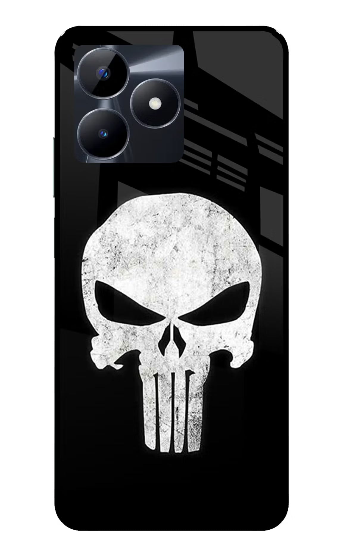 Punisher Skull Realme C53 Glass Case - Punisher Skull Realme C53 Glass Case Punisher Skull Realme C53 Glass Case