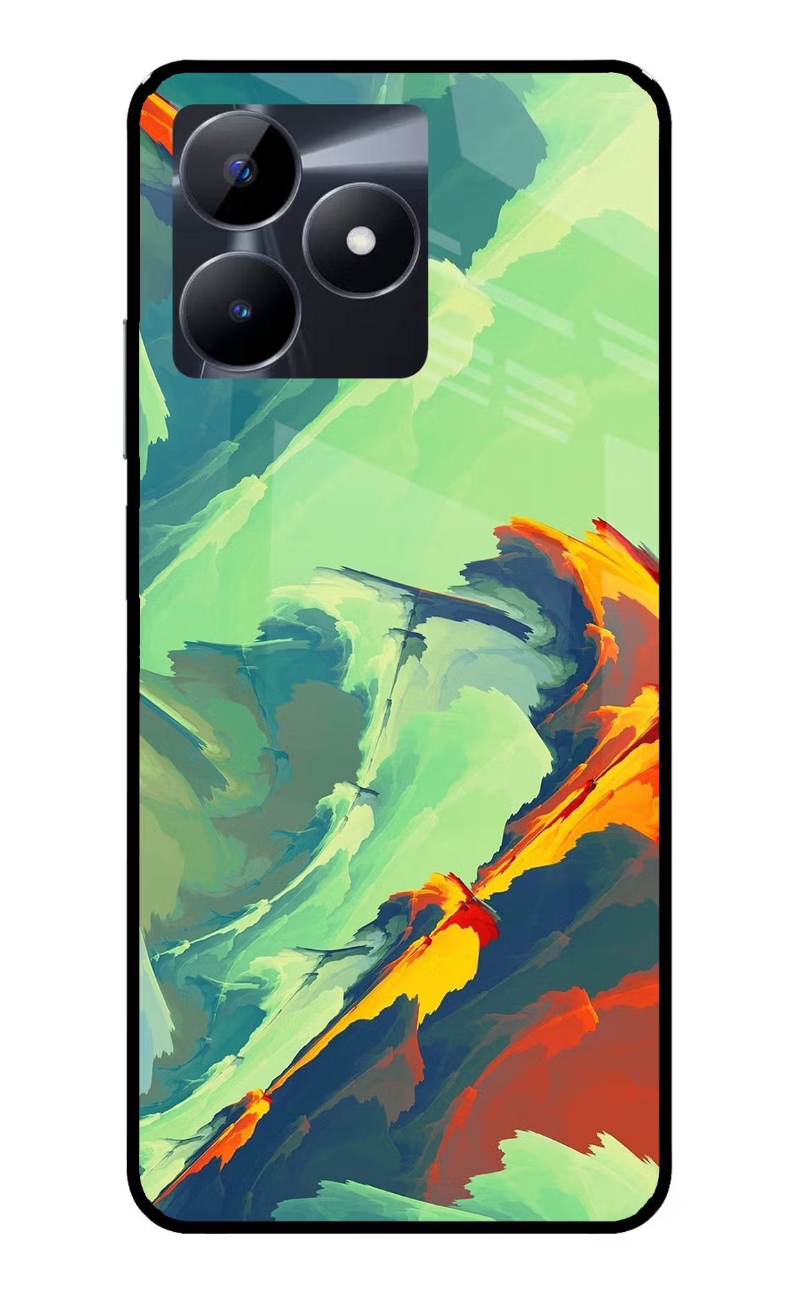 Paint Art Realme C53 Glass Case - Paint Art Realme C53 Glass Case Paint Art Realme C53 Glass Case