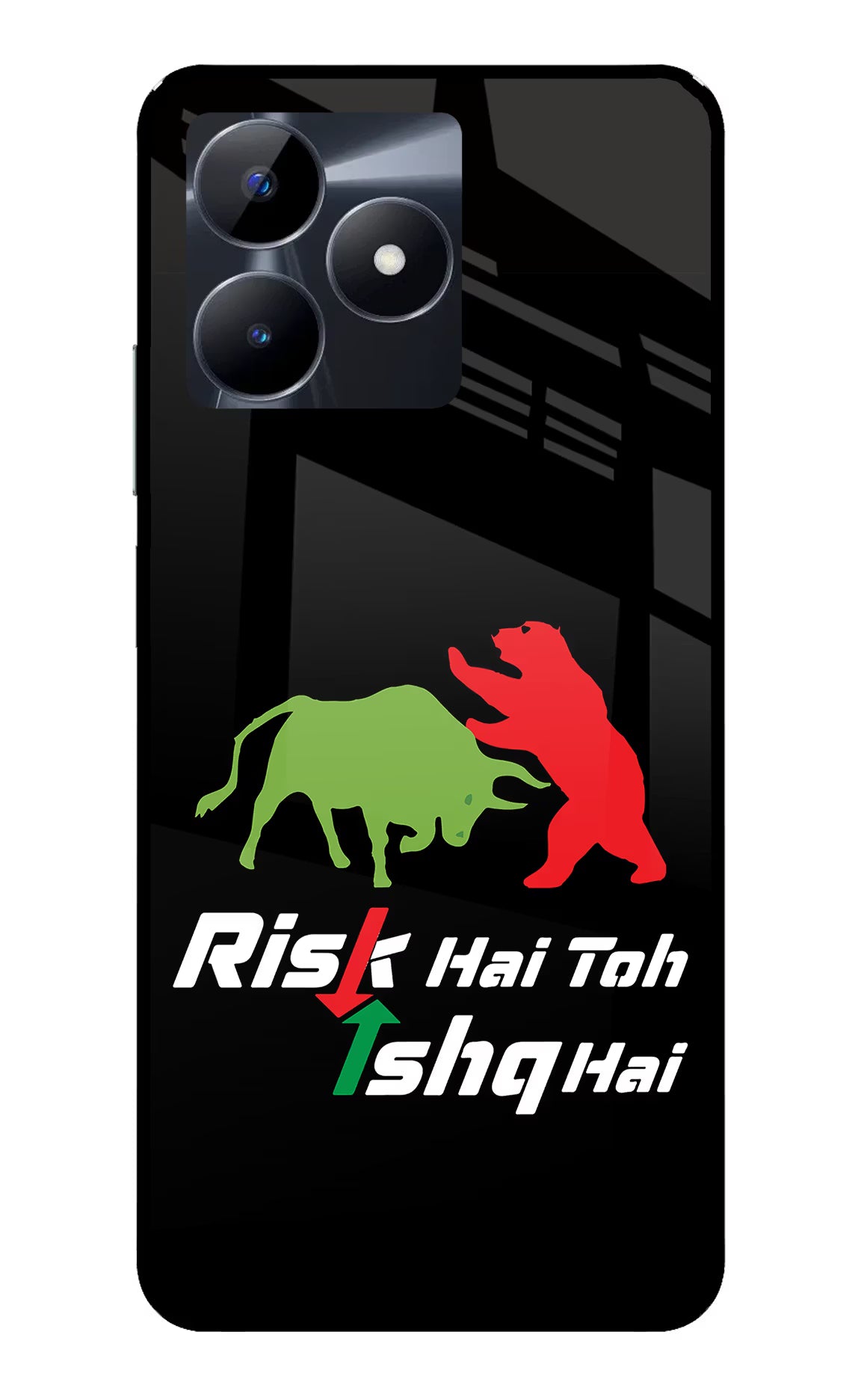 Risk Hai Toh Ishq Hai Realme C53 Glass Case - Risk Hai Toh Ishq Hai Realme C53 Glass Case Risk Hai Toh Ishq Hai Realme C53 Glass Case