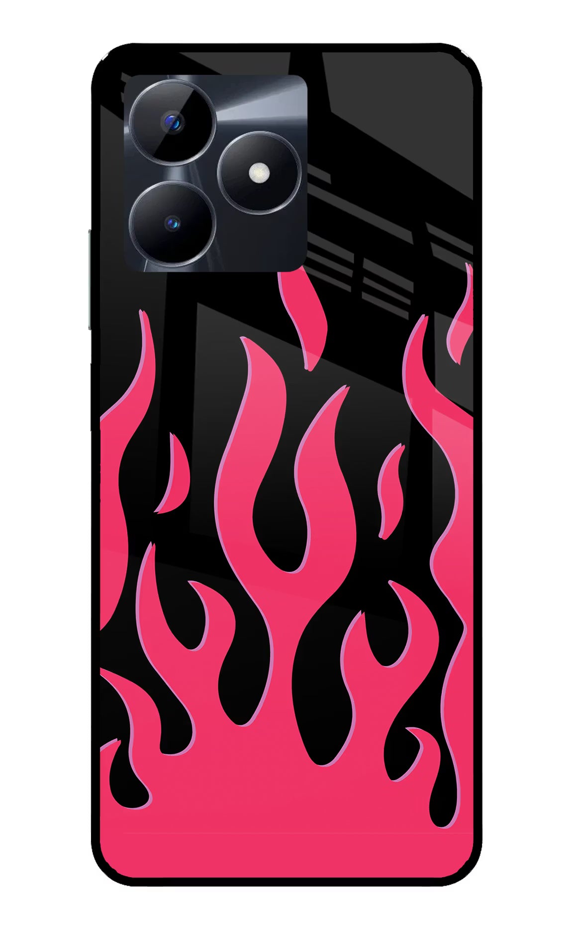 Fire Flames Realme C53 Glass Case - Fire Flames Realme C53 Glass Case Fire Flames Realme C53 Glass Case