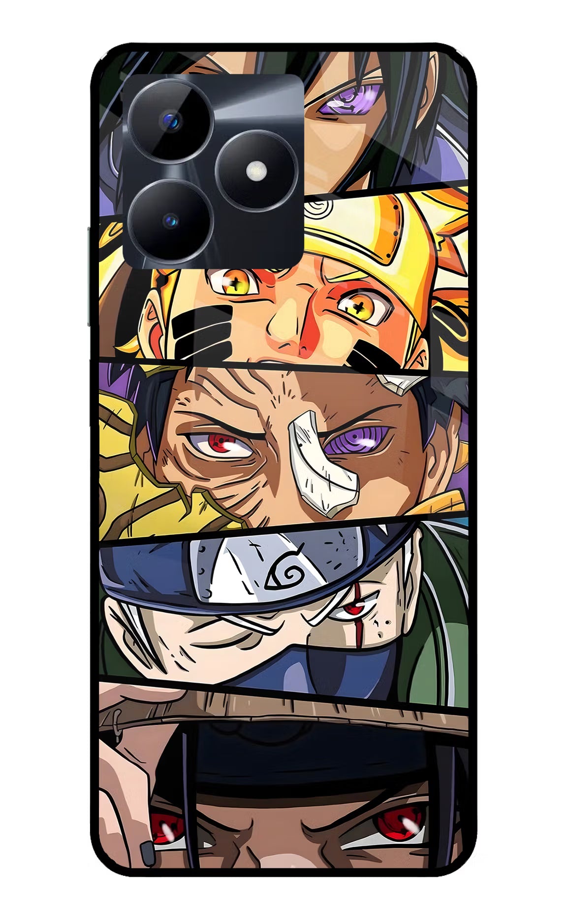 Naruto Character Realme C53 Glass Case - Naruto Character Realme C53 Glass Case Naruto Character Realme C53 Glass Case