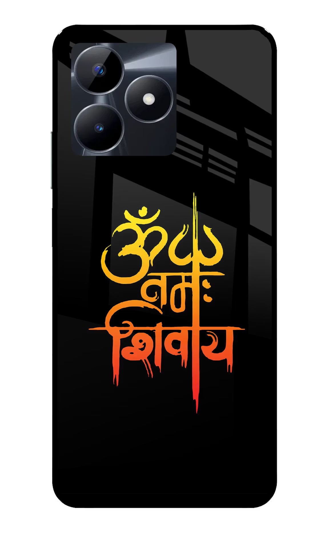 Om Namah Shivay Realme C53 Glass Case - Om Namah Shivay Realme C53 Glass Case Om Namah Shivay Realme C53 Glass Case