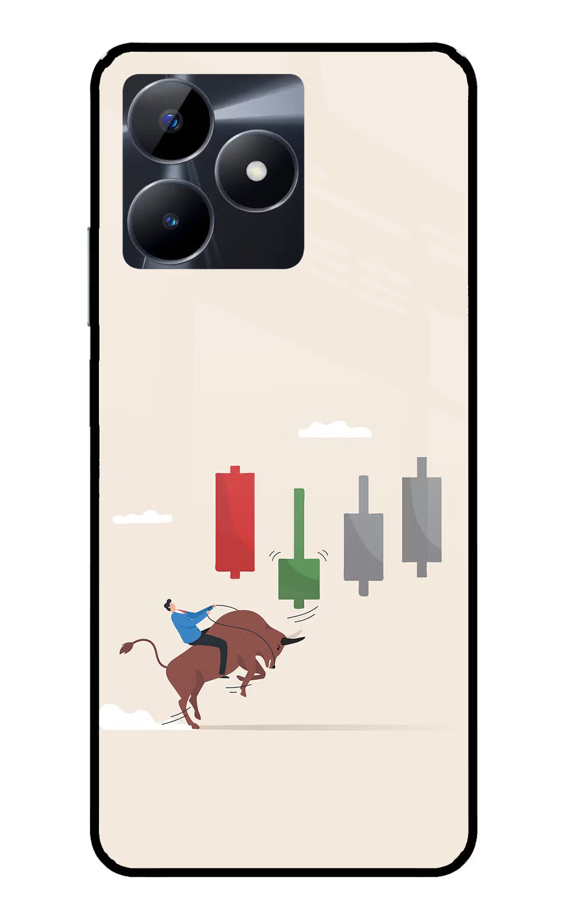 Bull Trading Momentum Realme C53 Glass Case - Bull Trading Momentum Realme C53 Glass Case Bull Trading Momentum Realme C53 Glass Case