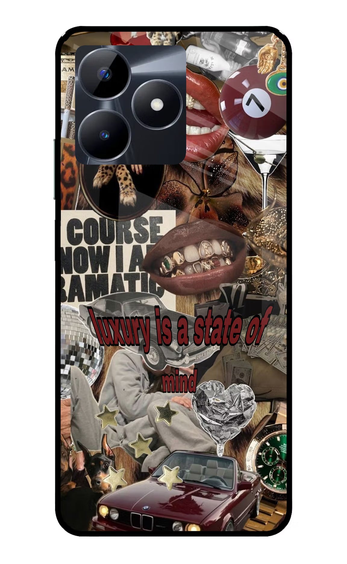 Luxury Realme C53 Glass Case - Luxury Realme C53 Glass Case Luxury Realme C53 Glass Case