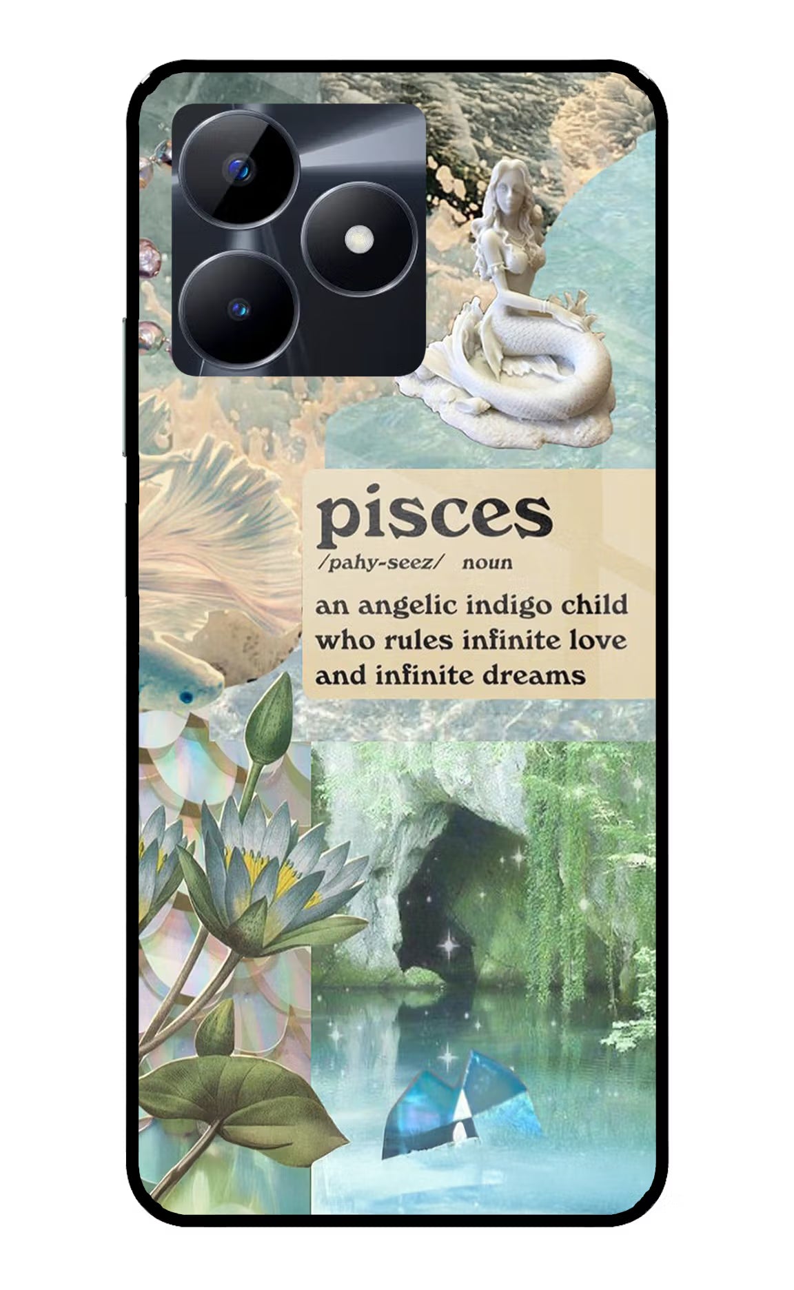 Pisces Zodiac Realme C53 Glass Case - Pisces Zodiac Realme C53 Glass Case Pisces Zodiac Realme C53 Glass Case