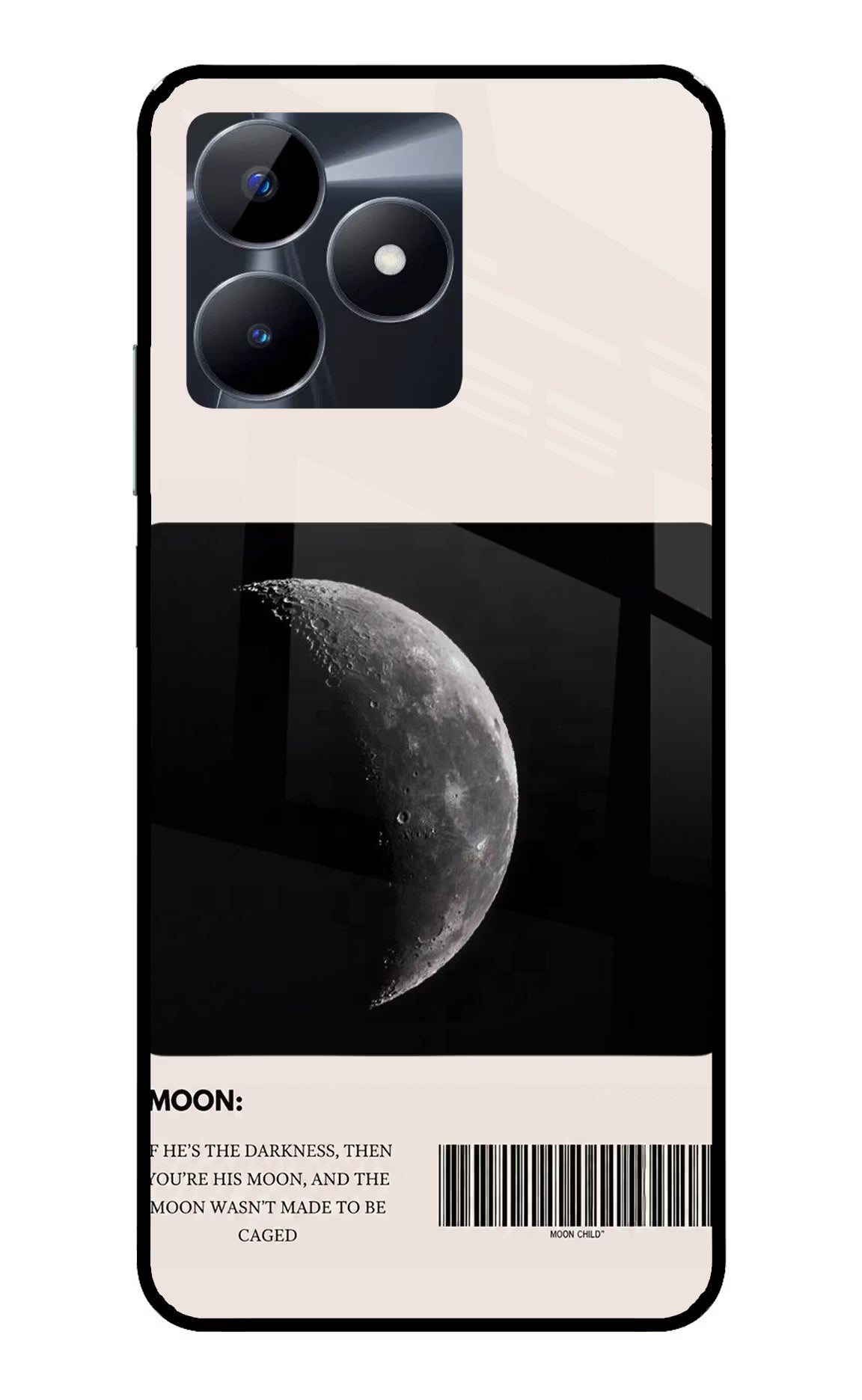 Moon Phase Realme C53 Glass Case - Moon Phase Realme C53 Glass Case Moon Phase Realme C53 Glass Case
