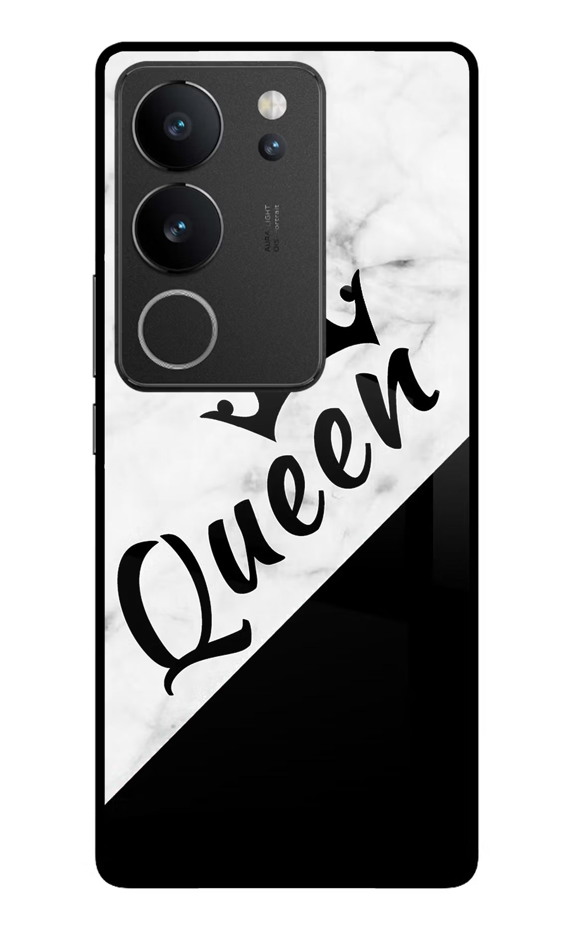 Queen Vivo V29/V29 Pro Glass Case - Queen Vivo V29/V29 Pro Glass Case Queen Vivo V29/V29 Pro Glass Case