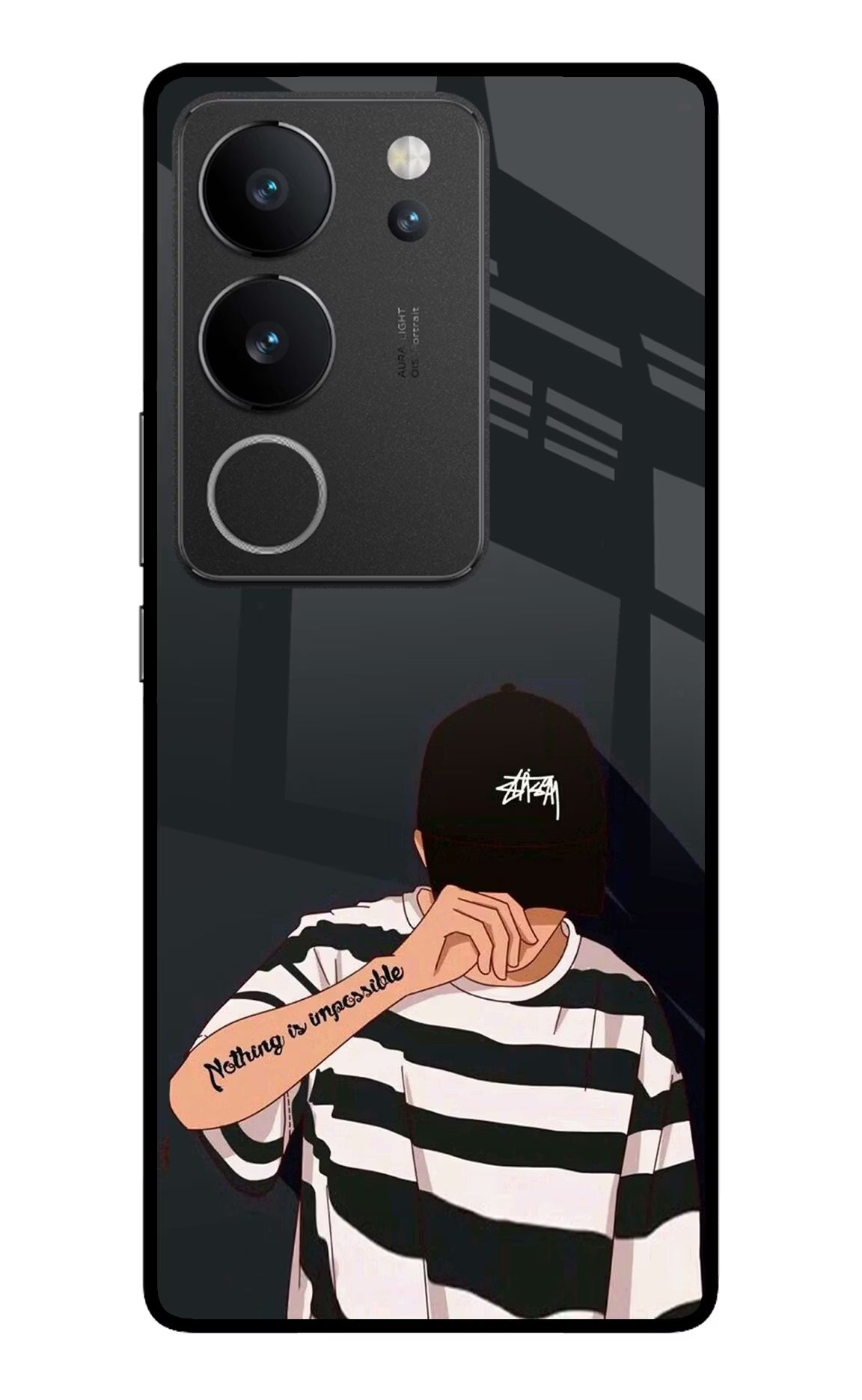 Aesthetic Boy Vivo V29/V29 Pro Glass Case - Aesthetic Boy Vivo V29/V29 Pro Glass Case Aesthetic Boy Vivo V29/V29 Pro Glass Case