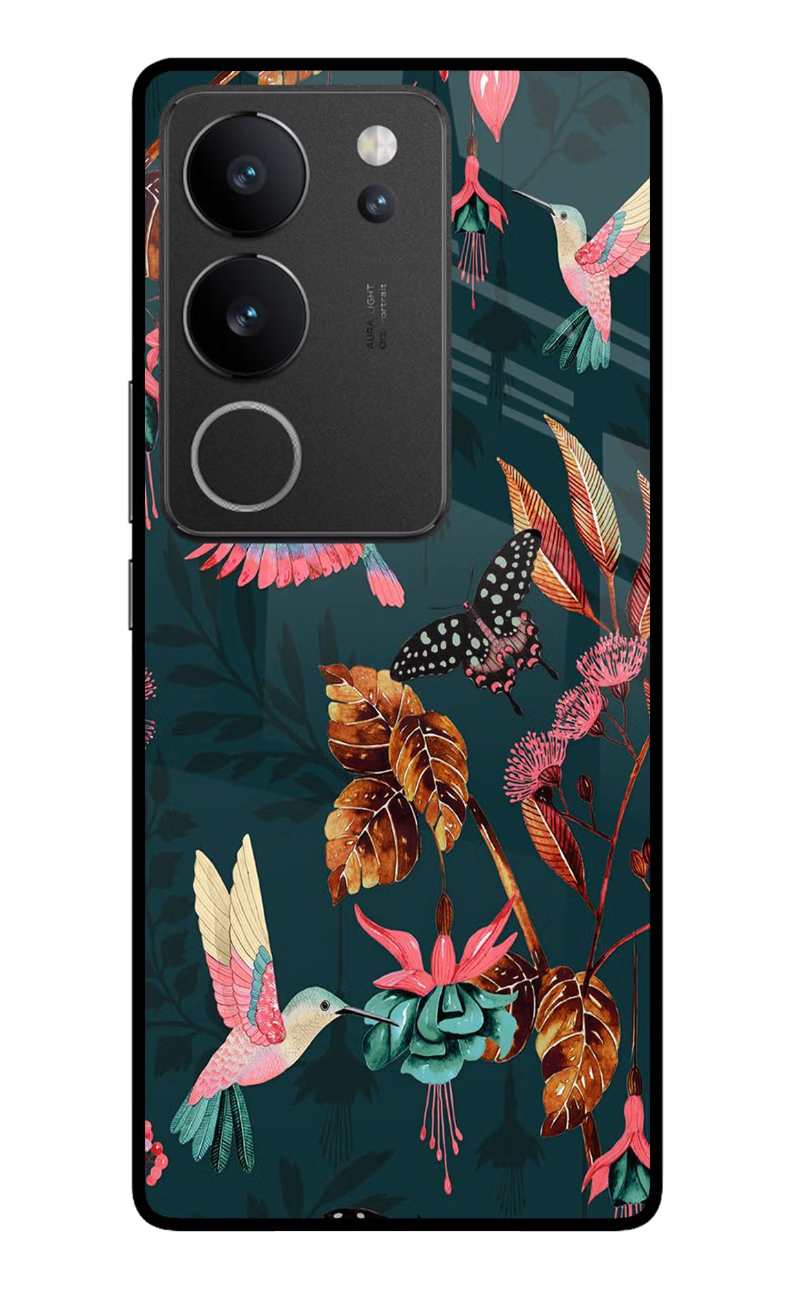 Birds Vivo V29/V29 Pro Glass Case - Birds Vivo V29/V29 Pro Glass Case Birds Vivo V29/V29 Pro Glass Case