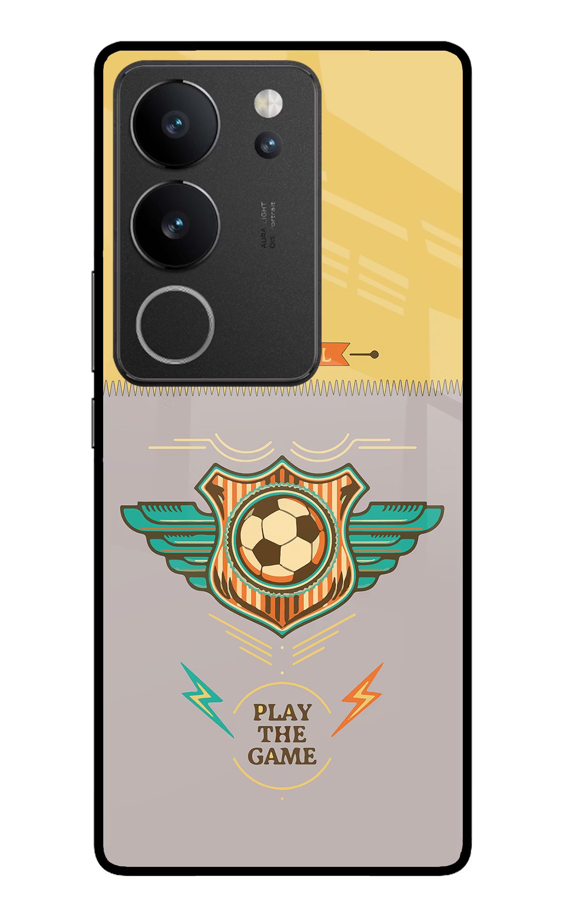 Football Vivo V29/V29 Pro Glass Case - Football Vivo V29/V29 Pro Glass Case Football Vivo V29/V29 Pro Glass Case