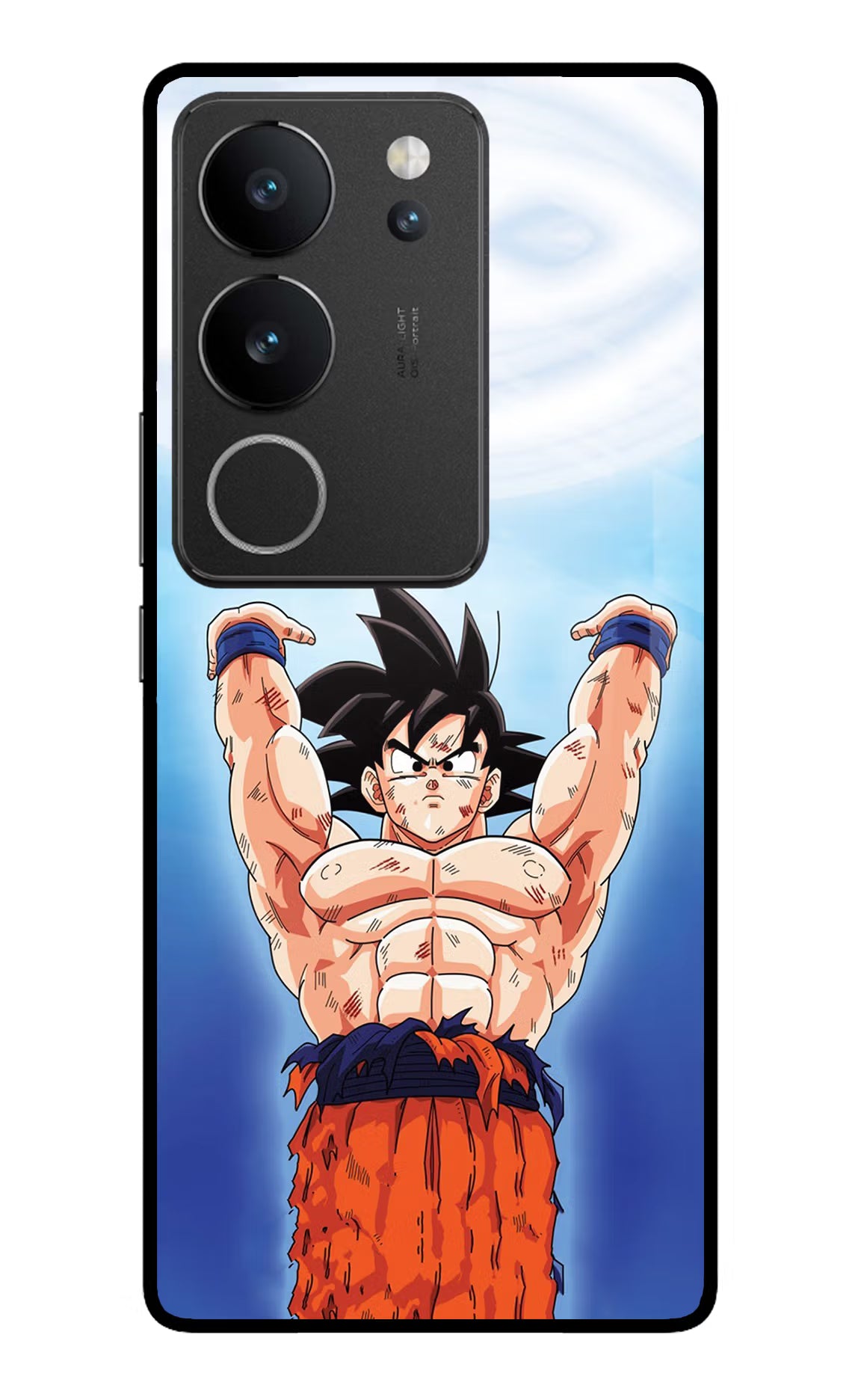 Goku Power Vivo V29/V29 Pro Glass Case - Goku Power Vivo V29/V29 Pro Glass Case Goku Power Vivo V29/V29 Pro Glass Case