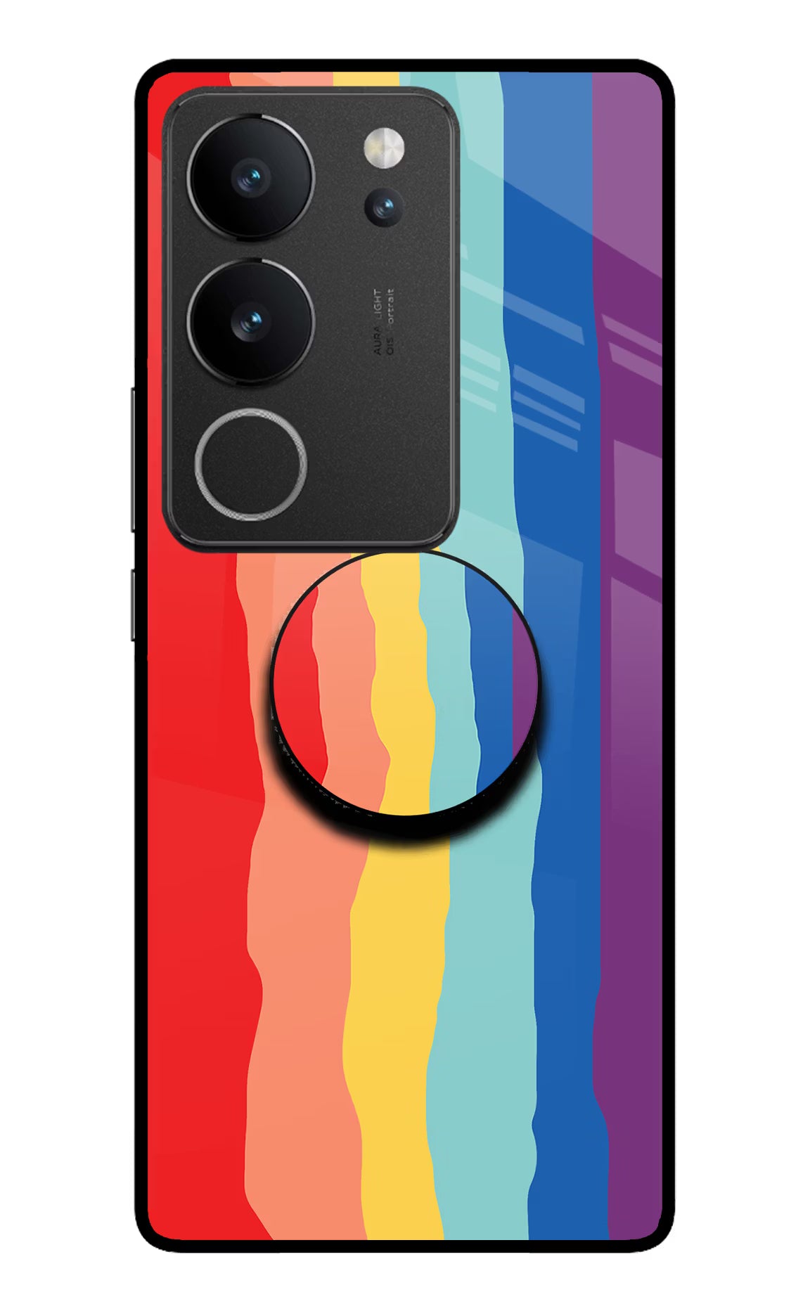 Rainbow Vivo V29/V29 Pro Glass Case - Rainbow Vivo V29/V29 Pro Glass Case Rainbow Vivo V29/V29 Pro Glass Case